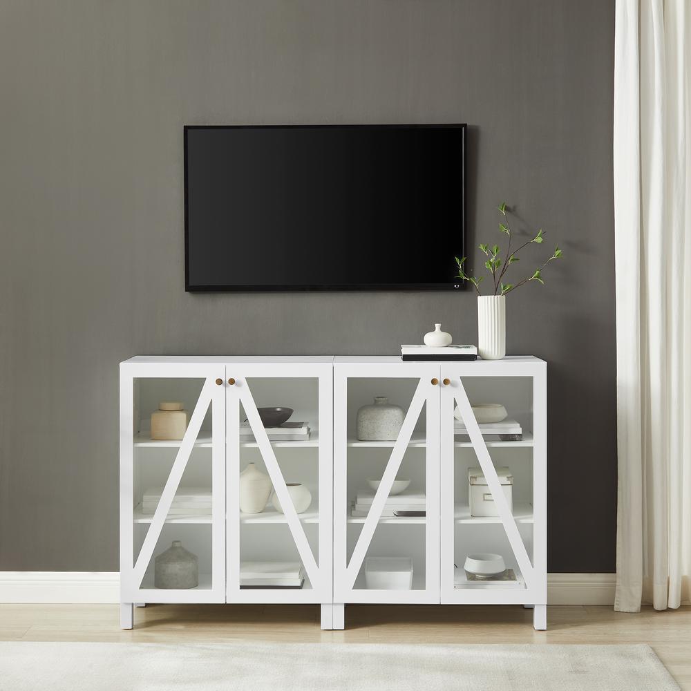 Cassai 2-Piece Media Sideboard Cabinet Set. Picture 4