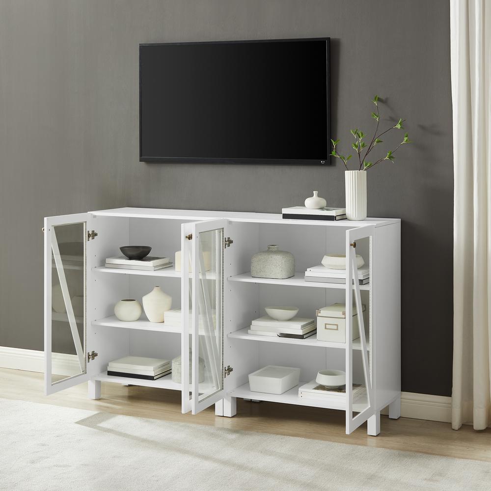 Cassai 2-Piece Media Sideboard Cabinet Set. Picture 5