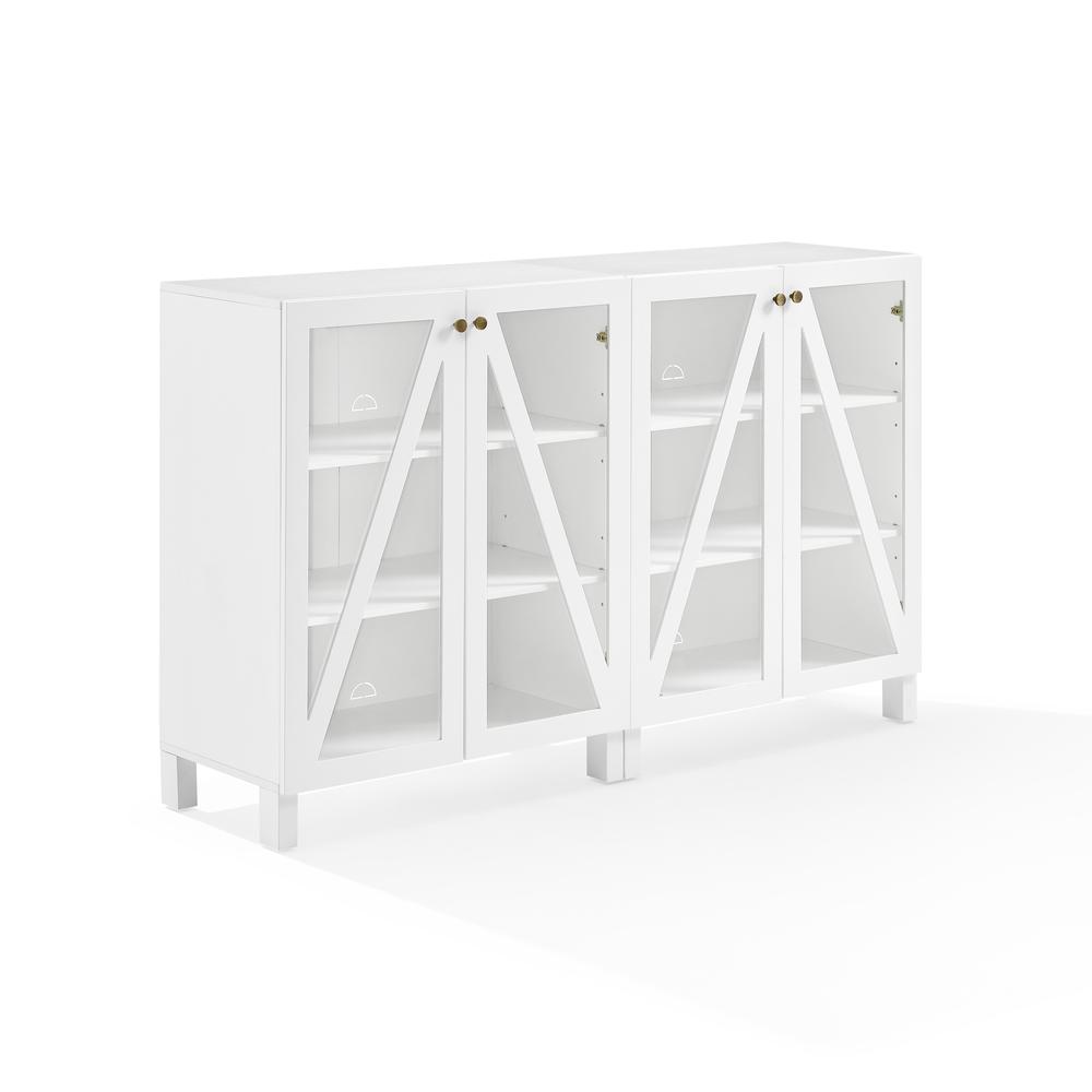Cassai 2-Piece Media Sideboard Cabinet Set. Picture 1