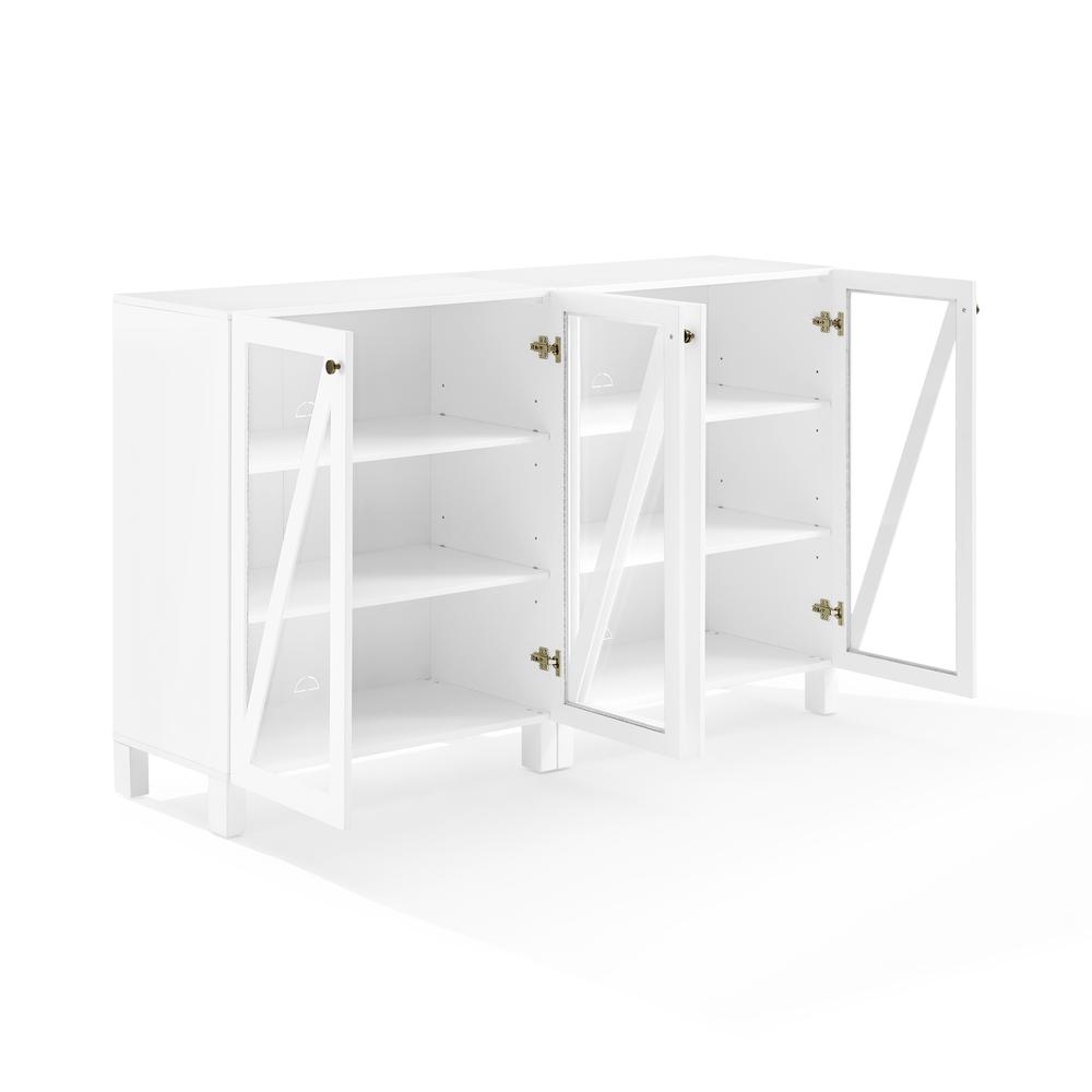 Cassai 2-Piece Media Sideboard Cabinet Set. Picture 10