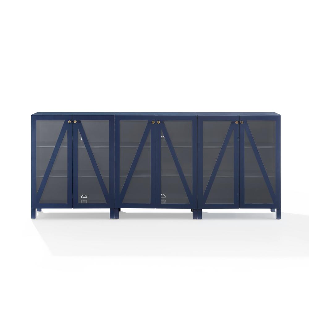 Cassai 3-Piece Media Sideboard Cabinet Set - 3 Storage Pantries. Picture 9