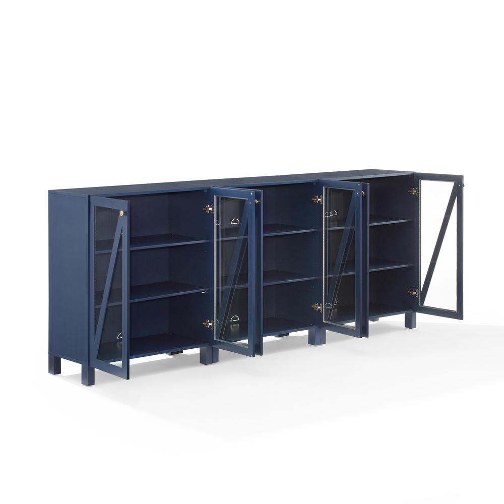 Cassai 3-Piece Media Sideboard Cabinet Set - 3 Storage Pantries. Picture 10