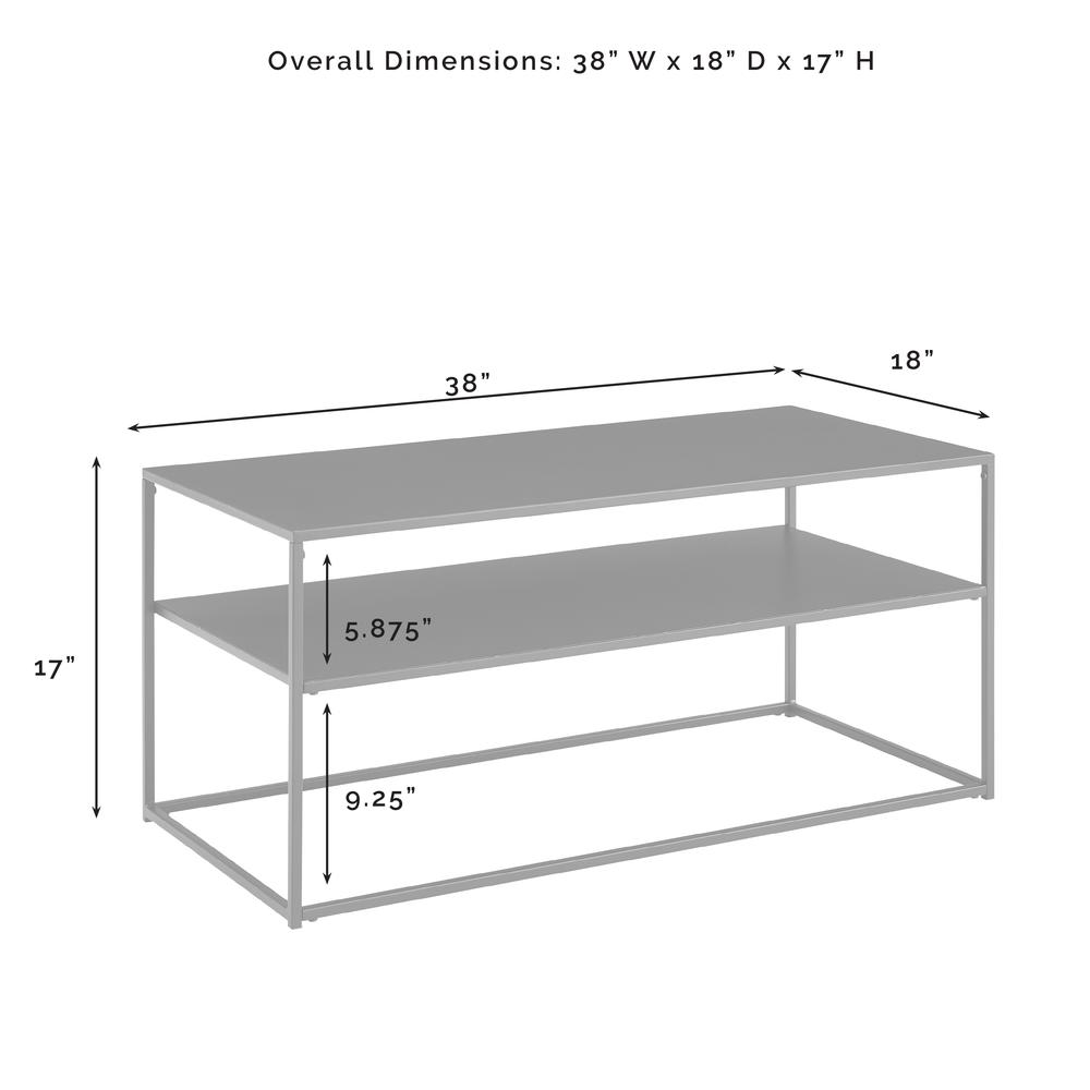 Braxton 3Pc Coffee Table Set Matte Black - Coffee Table, Console Table, & End Table. Picture 10