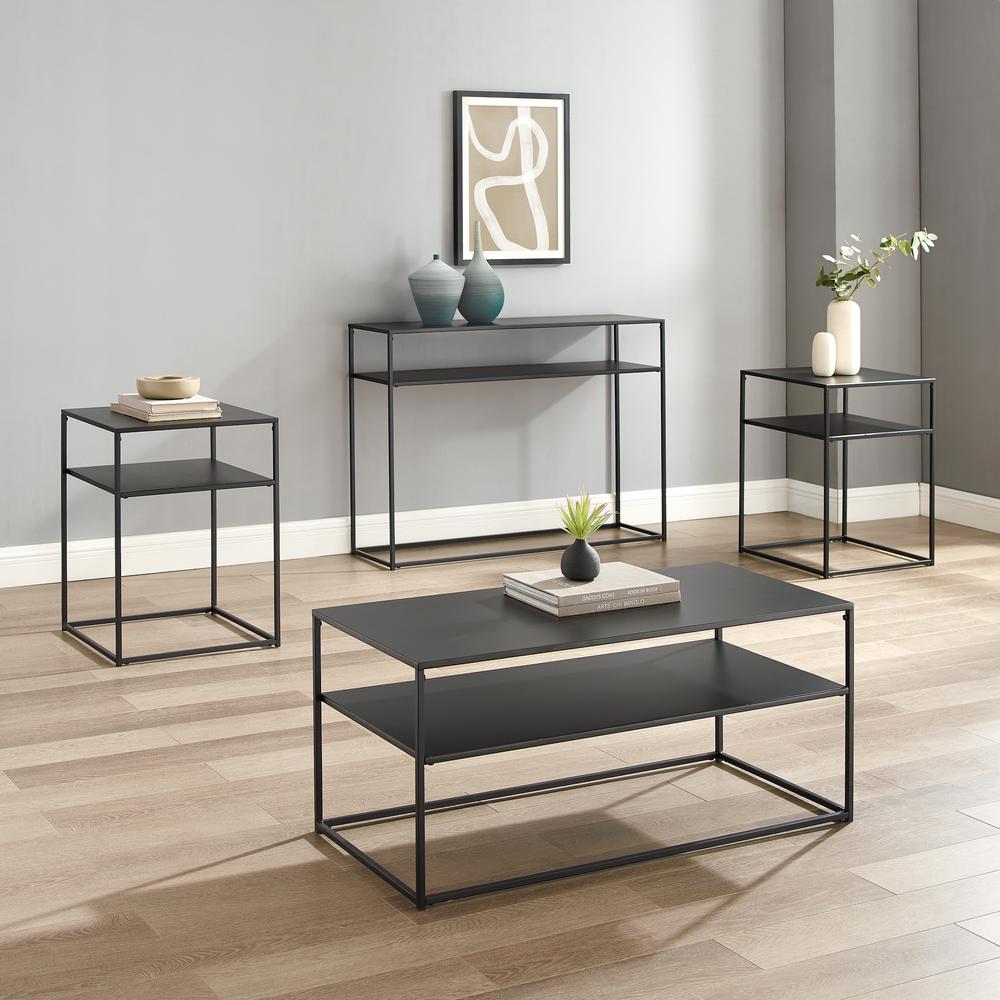 Braxton 4-Piece Coffee Table Set - Coffee Table, Console Table, & 2 End Tables. Picture 2