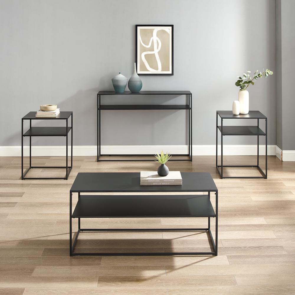 Braxton 4-Piece Coffee Table Set - Coffee Table, Console Table, & 2 End Tables. Picture 3
