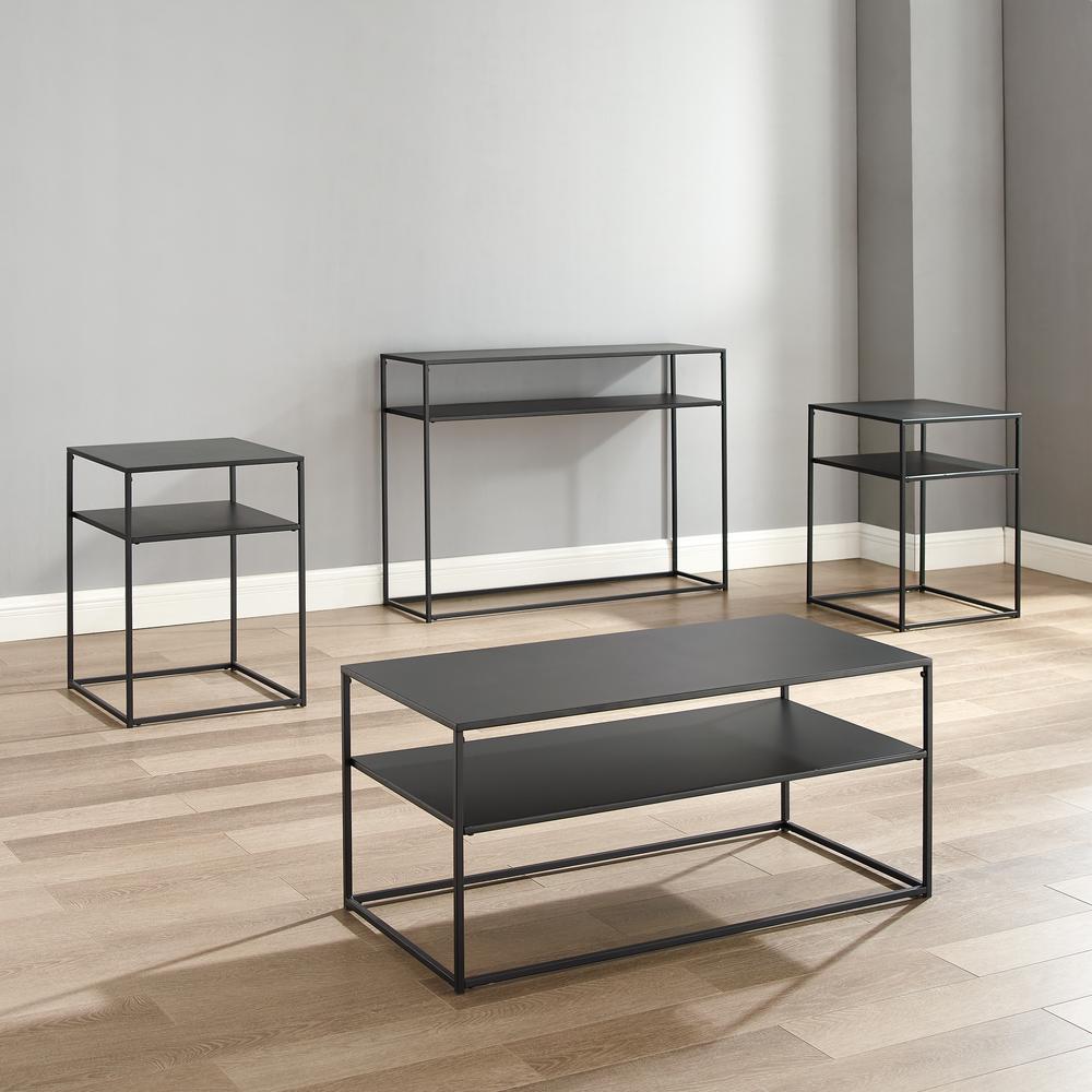 Braxton 4-Piece Coffee Table Set - Coffee Table, Console Table, & 2 End Tables. Picture 4