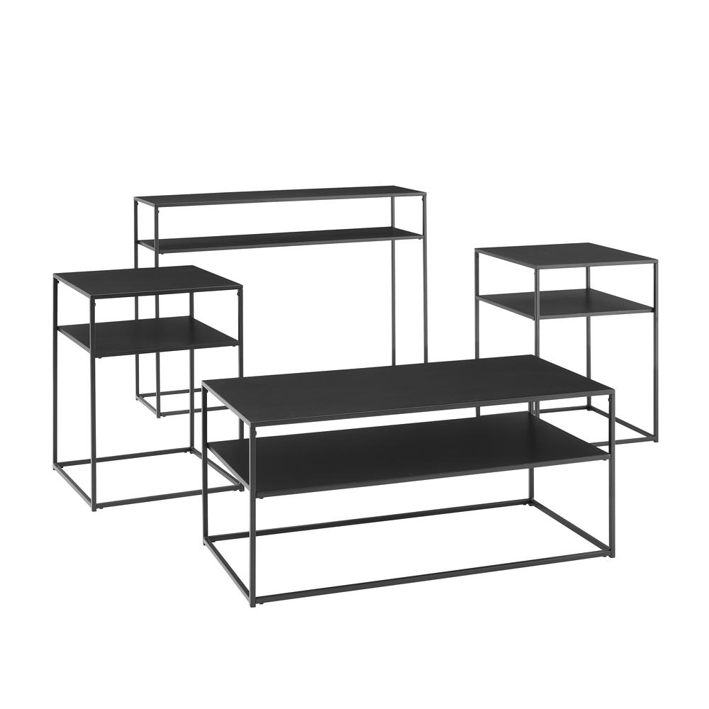 Braxton 4-Piece Coffee Table Set - Coffee Table, Console Table, & 2 End Tables. Picture 1