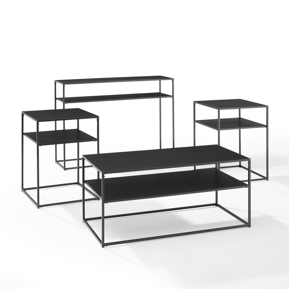 Braxton 4-Piece Coffee Table Set - Coffee Table, Console Table, & 2 End Tables. Picture 6