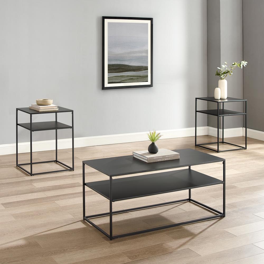 Braxton 3-Piece Coffee Table Set - Coffee Table & 2 End Tables. Picture 2