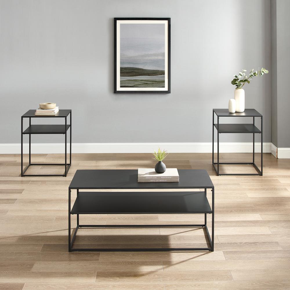 Braxton 3-Piece Coffee Table Set - Coffee Table & 2 End Tables. Picture 3
