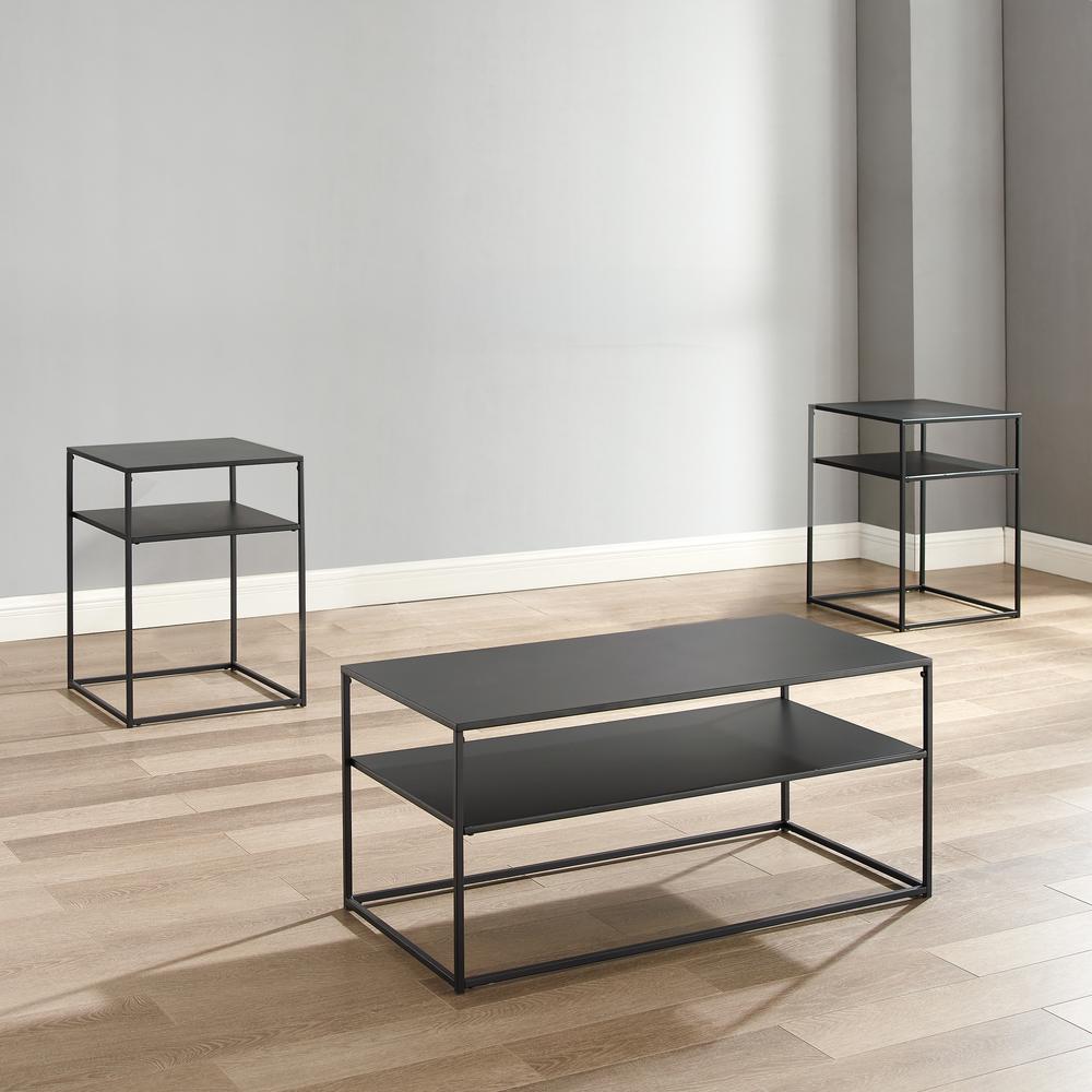 Braxton 3-Piece Coffee Table Set - Coffee Table & 2 End Tables. Picture 4