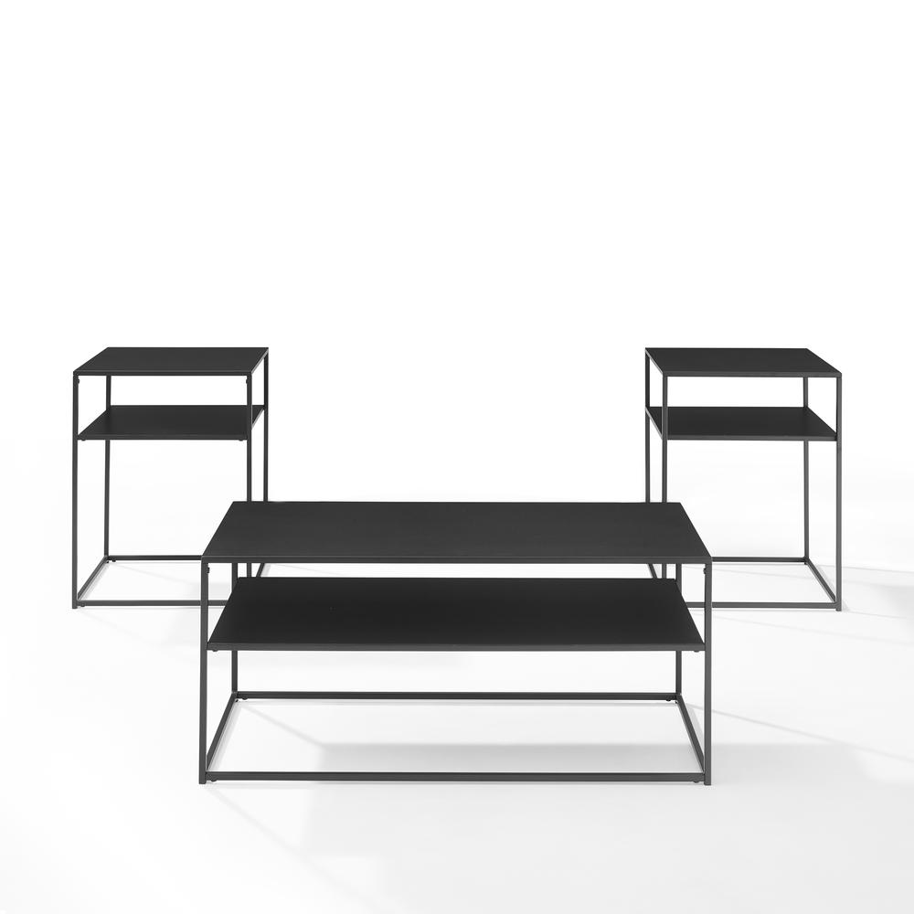 Braxton 3-Piece Coffee Table Set - Coffee Table & 2 End Tables. Picture 7
