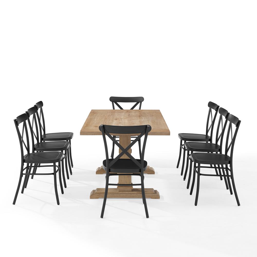 Joanna 9-Piece Dining Table Set For 8 W/Camille Chairs. Picture 10