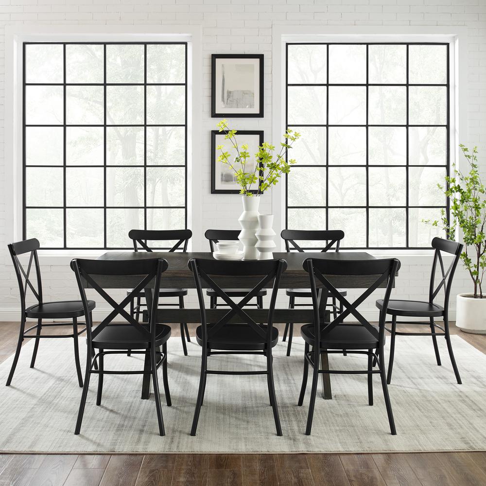 Hayden 9-Piece Dining Table Set For 8 W/Camille Chairs. Picture 3