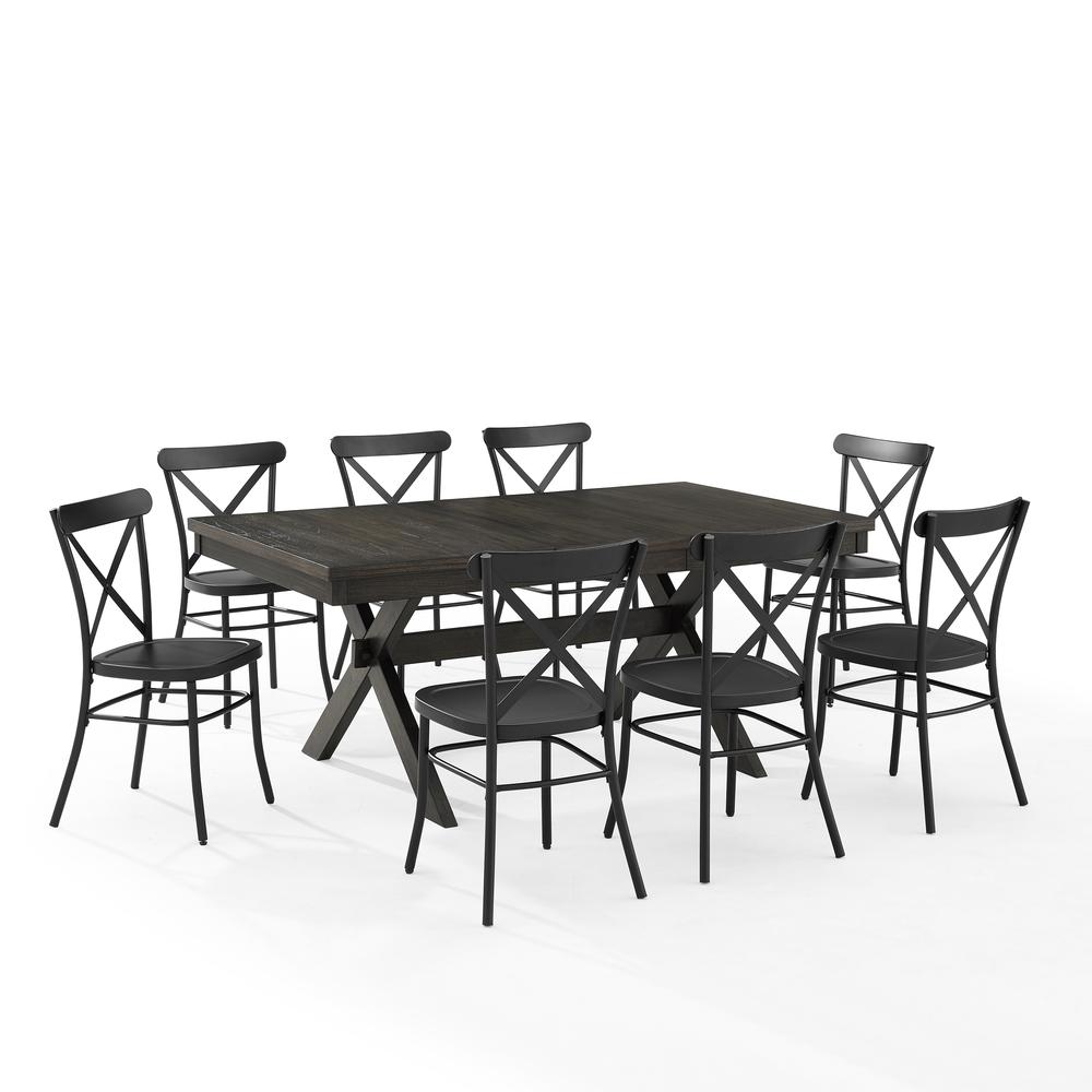 Hayden 9-Piece Dining Table Set For 8 W/Camille Chairs. Picture 6