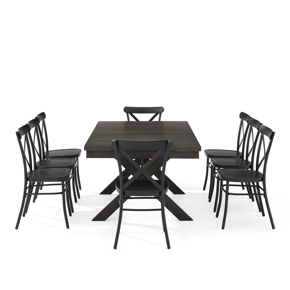 Hayden 9-Piece Dining Table Set For 8 W/Camille Chairs. Picture 8