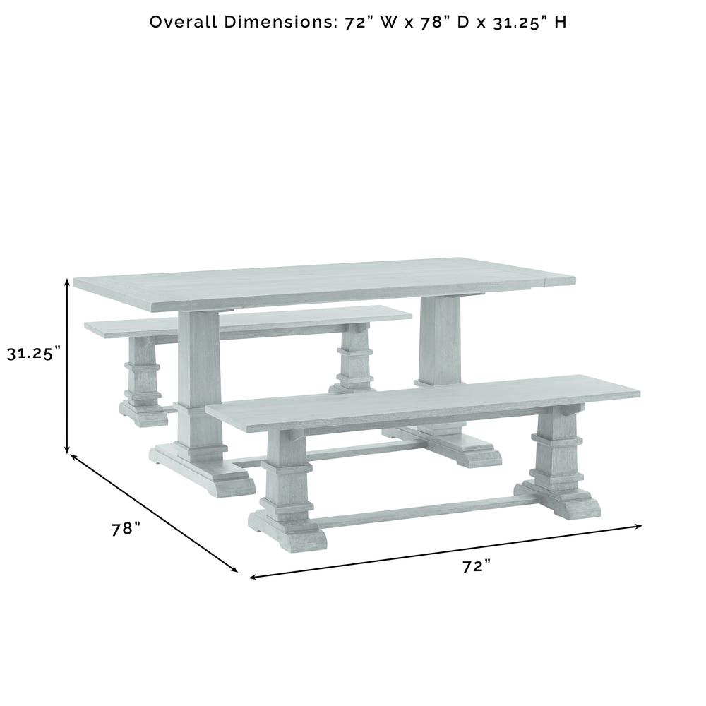 Joanna 3-Piece Dining Table Set For 6. Picture 9