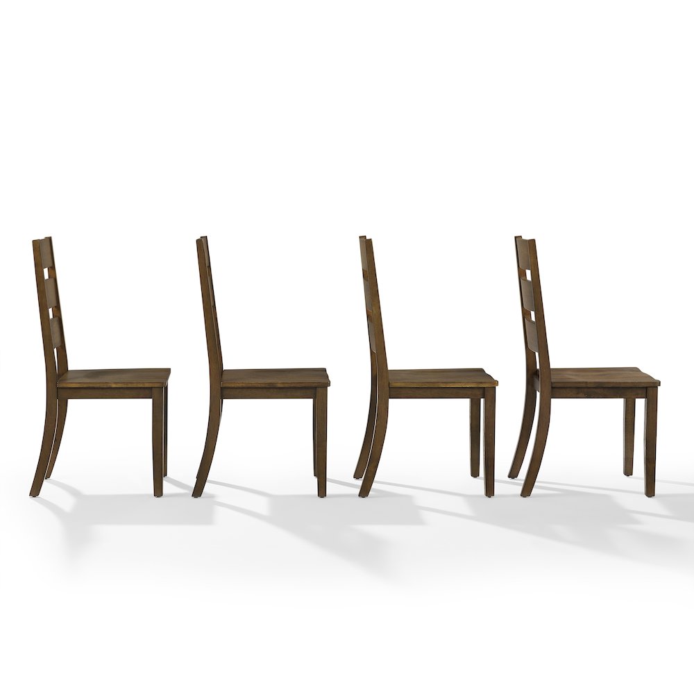Joanna 4-Piece Ladder-Back Dining Chair Set - 4 Chairs. Picture 3
