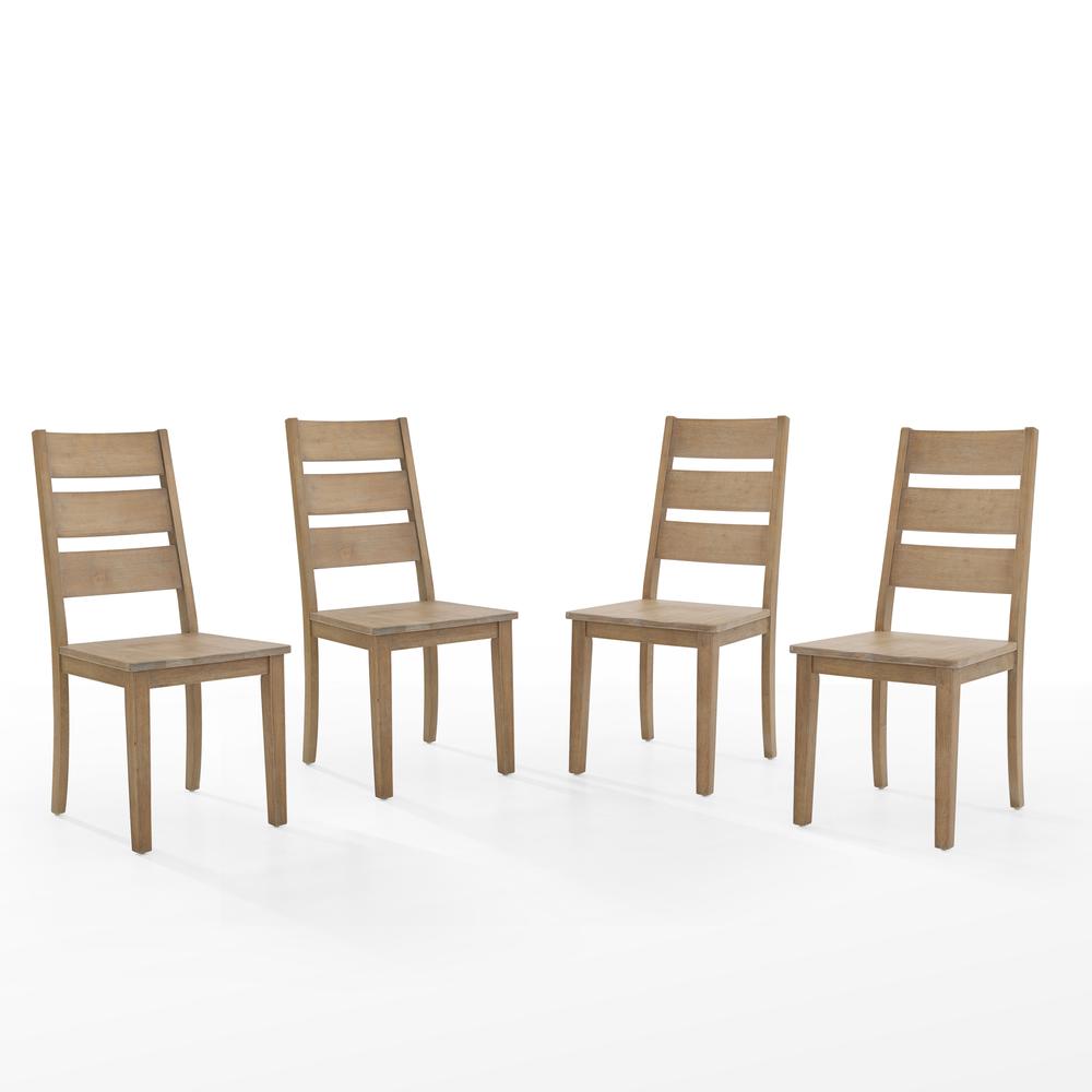 Joanna 4-Piece Ladder-Back Dining Chair Set - 4 Chairs. Picture 2