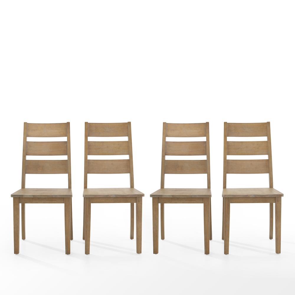 Joanna 4-Piece Ladder-Back Dining Chair Set - 4 Chairs. Picture 3
