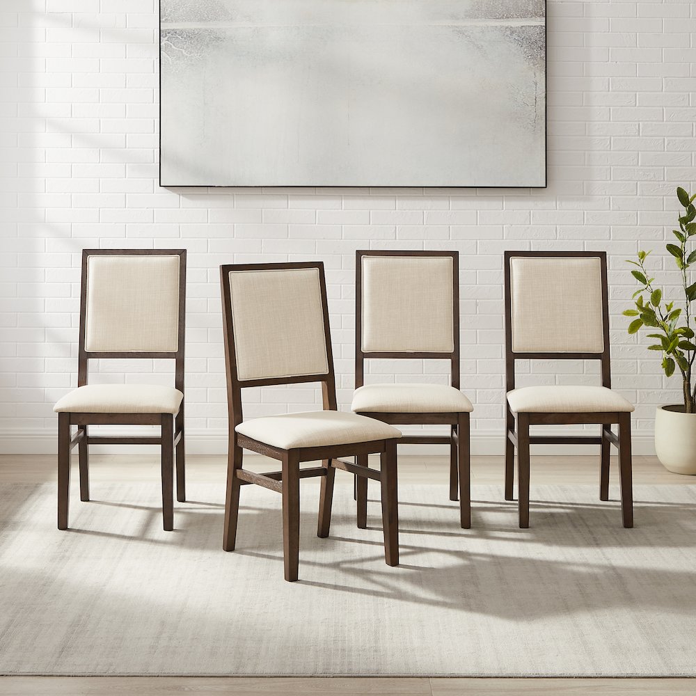 Joanna 4-Piece Upholstered Back Dining Chair Set - 4 Chairs. Picture 4