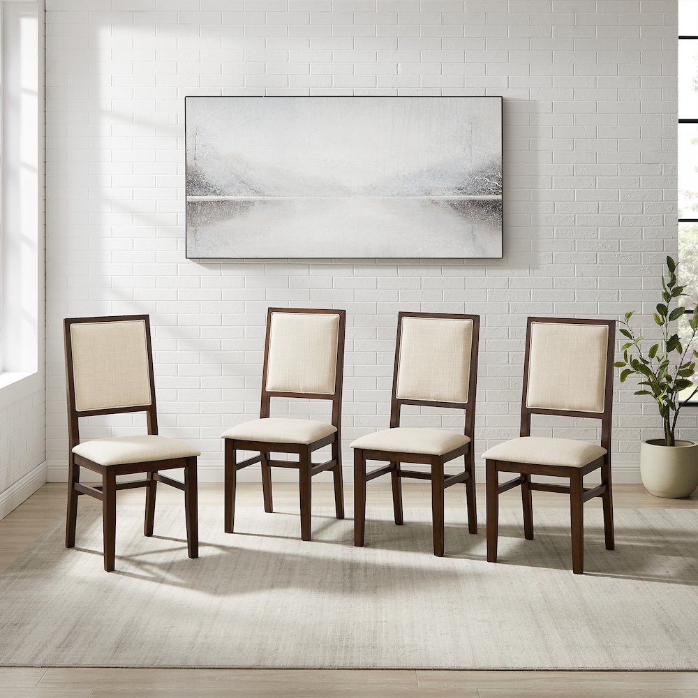 Joanna 4-Piece Upholstered Back Dining Chair Set - 4 Chairs. Picture 5