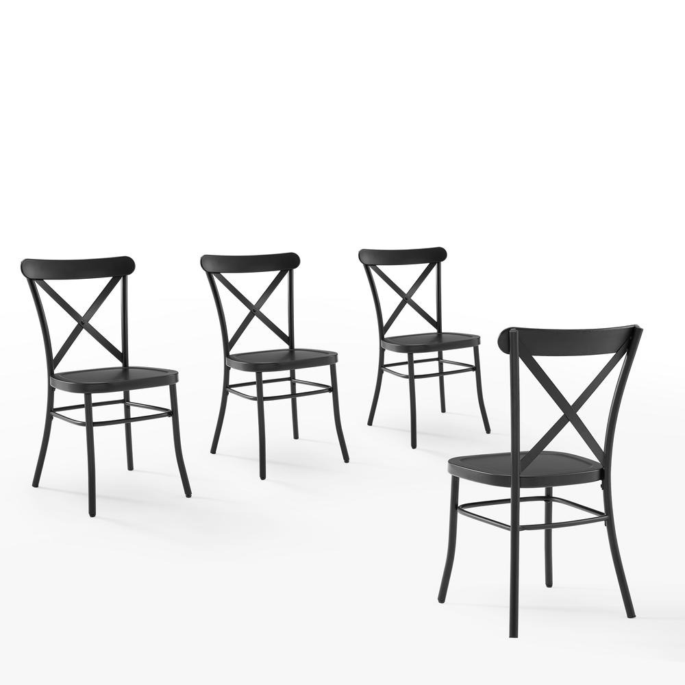 Camille 4-Piece Metal Dining Chair Set - 4 Chairs. Picture 1