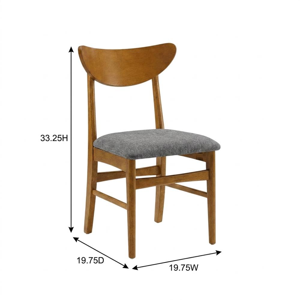 Wood Dining Chairs Set with Cushioned Seats and Sturdy Frame, 4-Piece. Picture 7