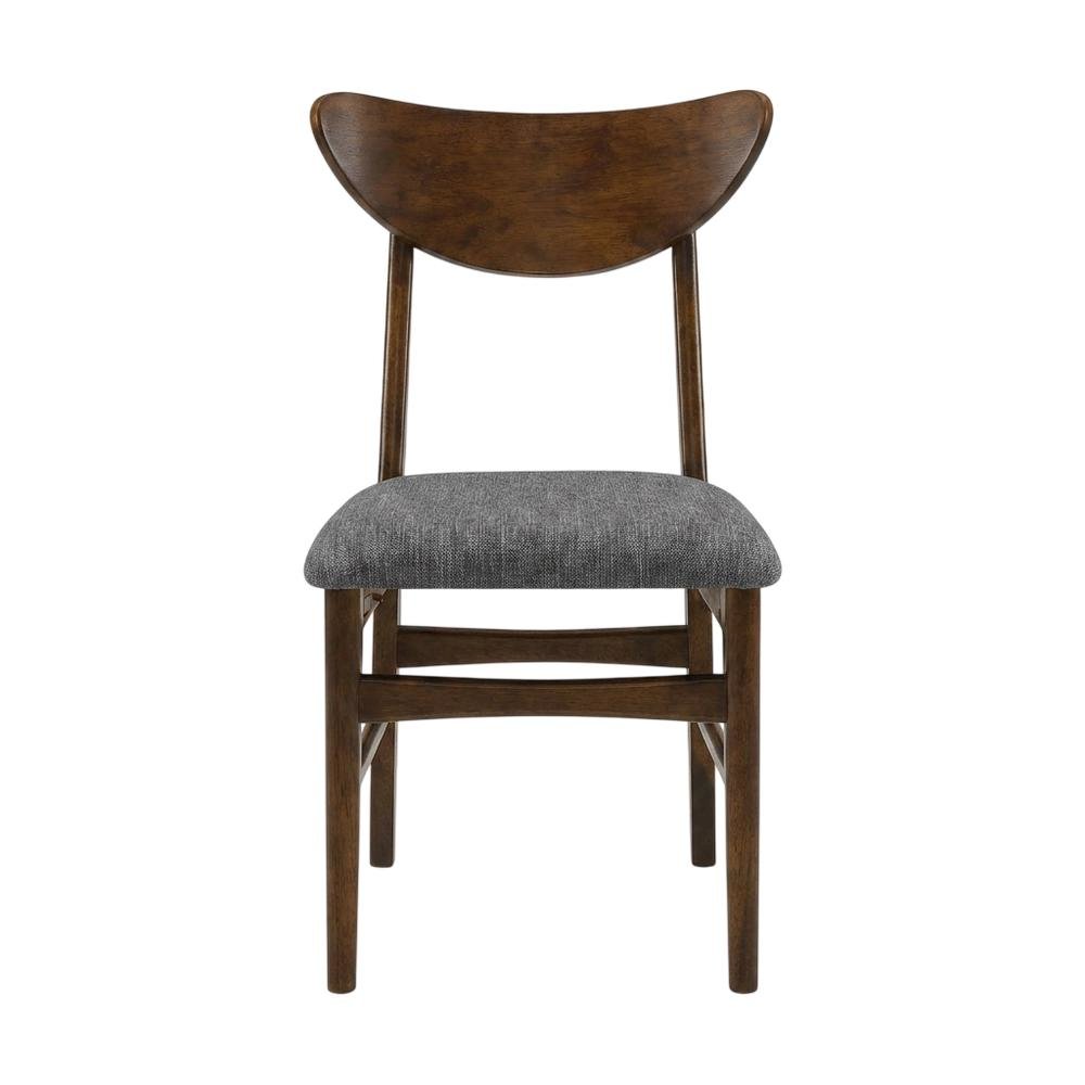 Wood Dining Chair Set with Comfortable Backrest and Sturdy Frame. Picture 5