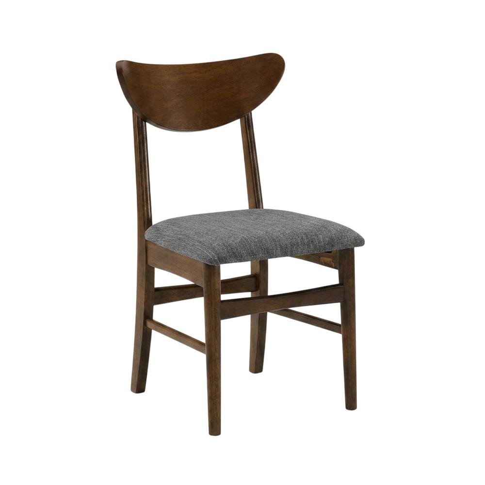 Wood Dining Chair Set with Comfortable Backrest and Sturdy Frame. Picture 4