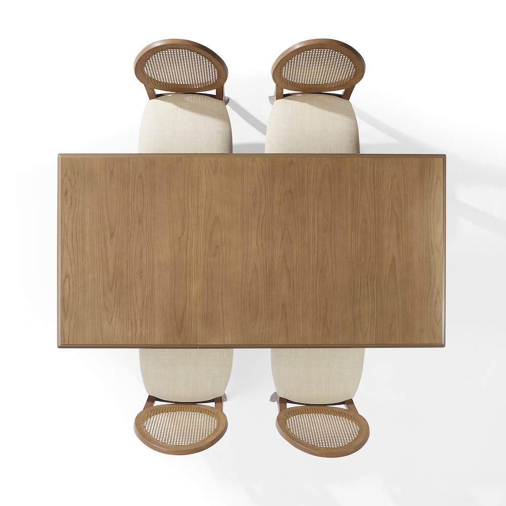Katia 5Pc Dining Table Set For 4 Cane-Back Chairs - Table & 4 Cane-Back Chairs. Picture 2