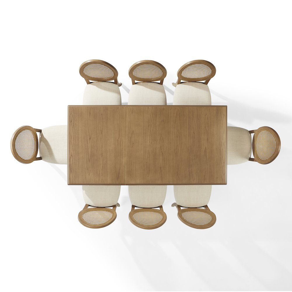 Katia 9Pc Dining Table Set For 8 Cane-Back Chairs - Table & 8 Cane-Back Chairs. Picture 3