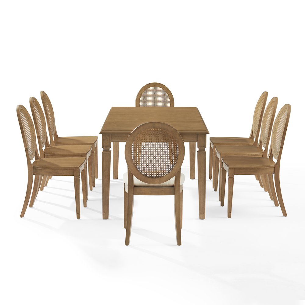 Katia 9Pc Dining Set With Table, 6 Cane-Back & 2 Cane-Back Chairs. Picture 4