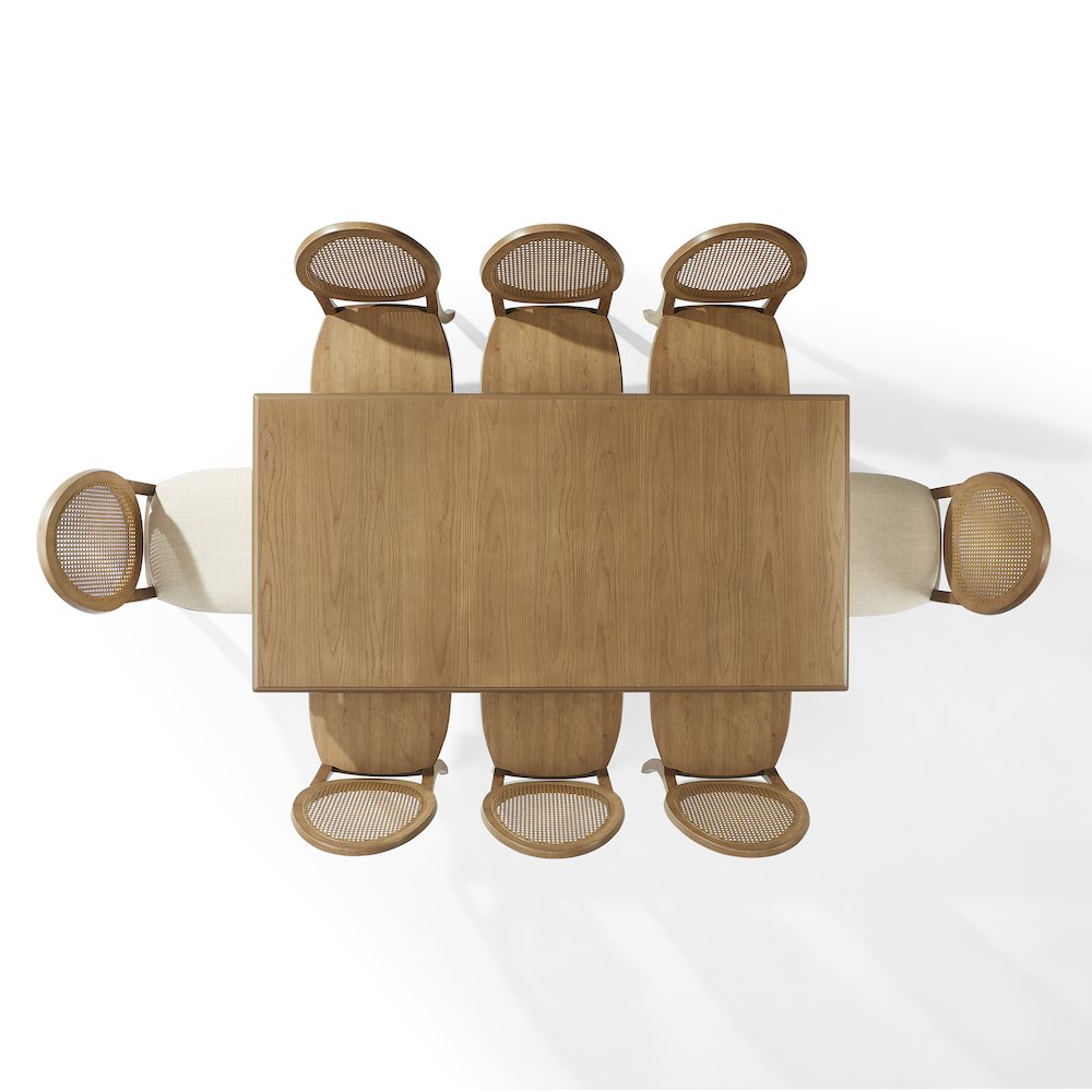 Katia 9Pc Dining Set With Table, 6 Cane-Back & 2 Cane-Back Chairs. Picture 3