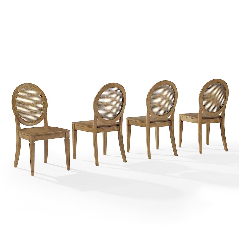 Katia 4-Piece Cane-Back Dining Chair Set - 4 Cane-Back Chairs. Picture 1