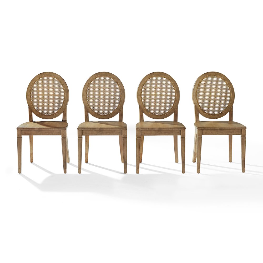 Katia 4-Piece Cane-Back Dining Chair Set - 4 Cane-Back Chairs. Picture 2