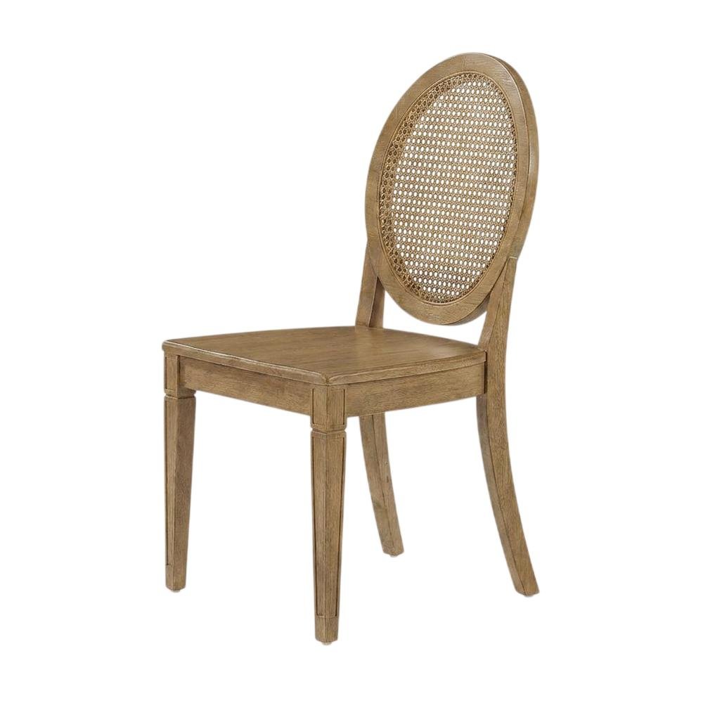 Set of 4 Cane-Back Dining Chairs with Wooden Frame and Comfort Seats. Picture 4