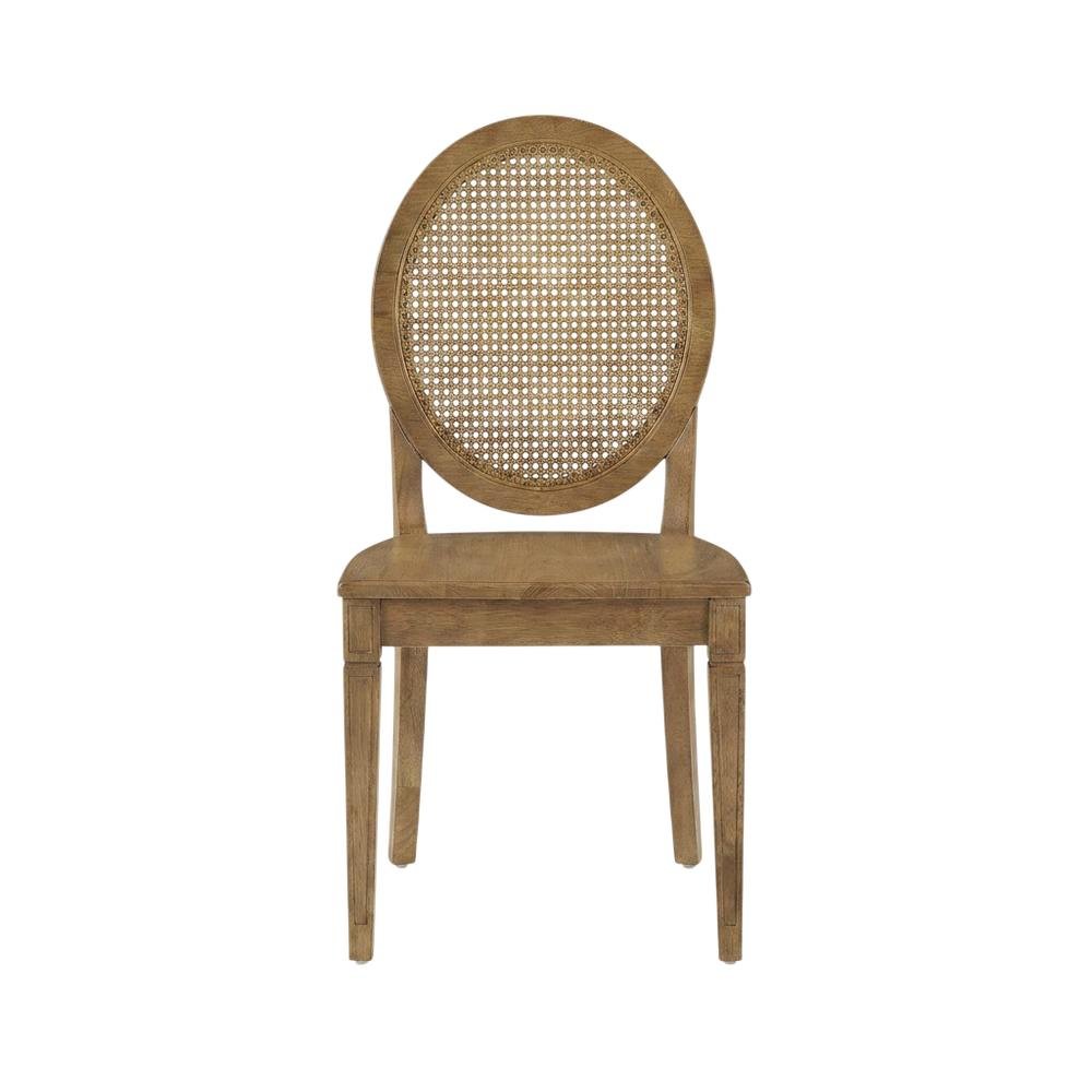 Set of 4 Cane-Back Dining Chairs with Wooden Frame and Comfort Seats. Picture 5