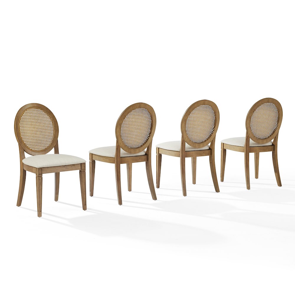 Katia 4-Piece Cane-Back Dining Chair Set - 4 Cane-Back Chairs. Picture 1
