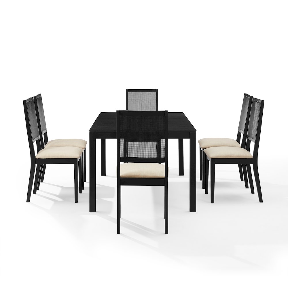Greer 7-Piece Dining Table Set For 6 - Table & 6 Chairs. Picture 3
