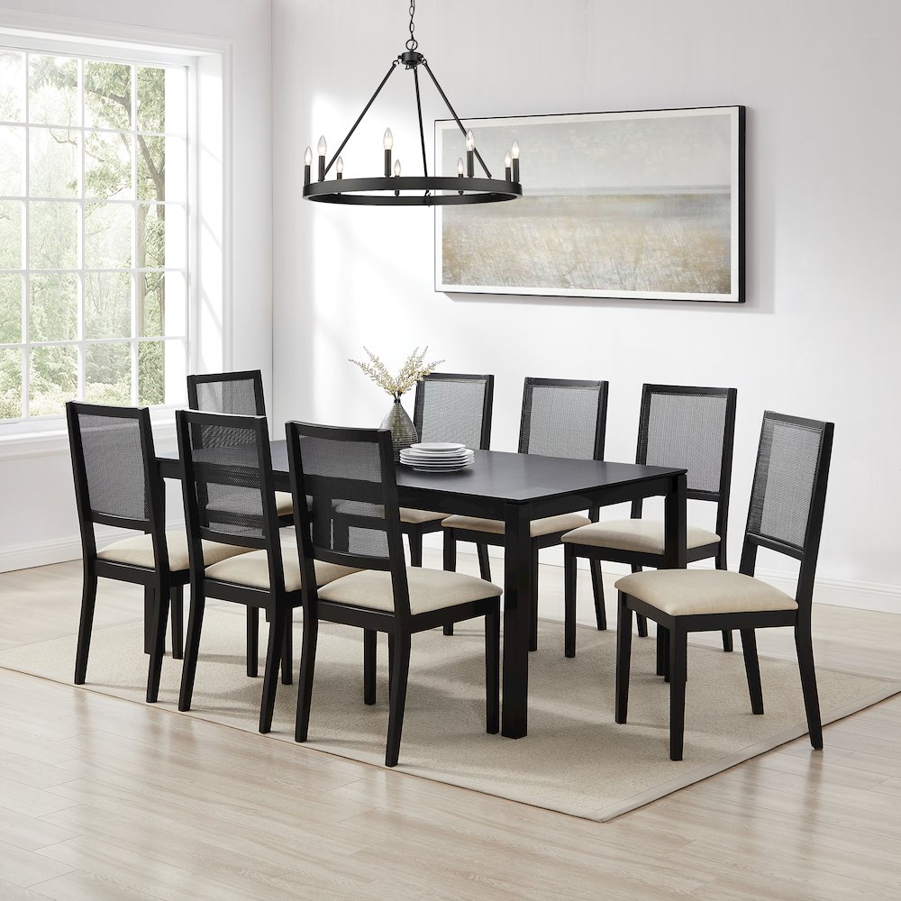 Greer 9-Piece Dining Table Set For 8 - Table & 8 Chairs. Picture 4