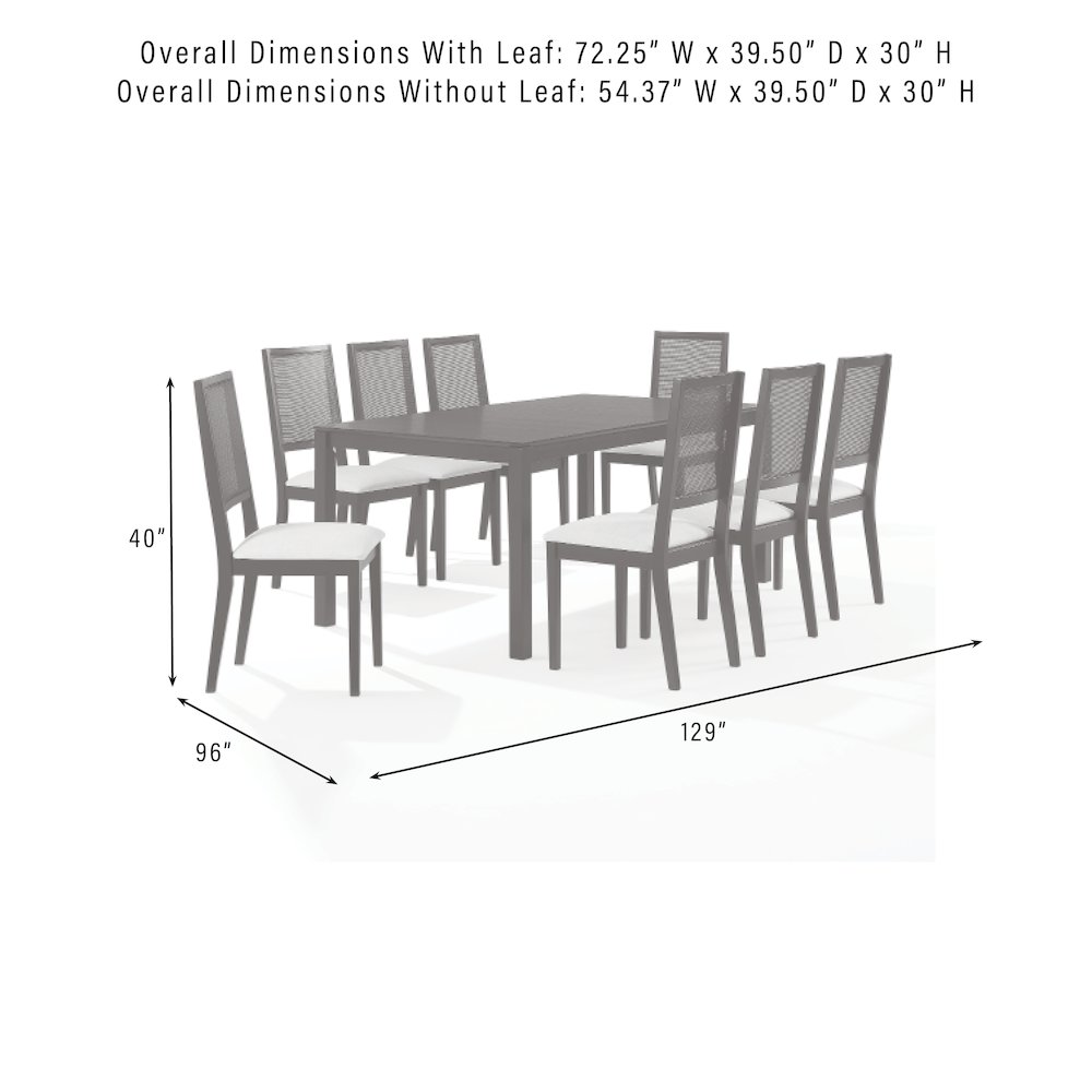 Greer 9-Piece Dining Table Set For 8 - Table & 8 Chairs. Picture 8
