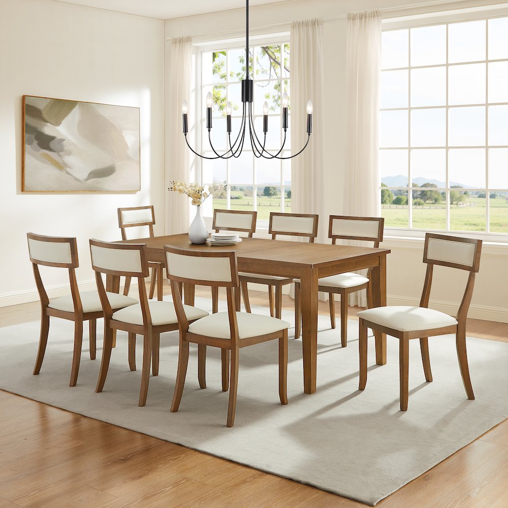 Alessia 9-Piece Dining Table Set For 8 - Table & 8 Chairs. Picture 5
