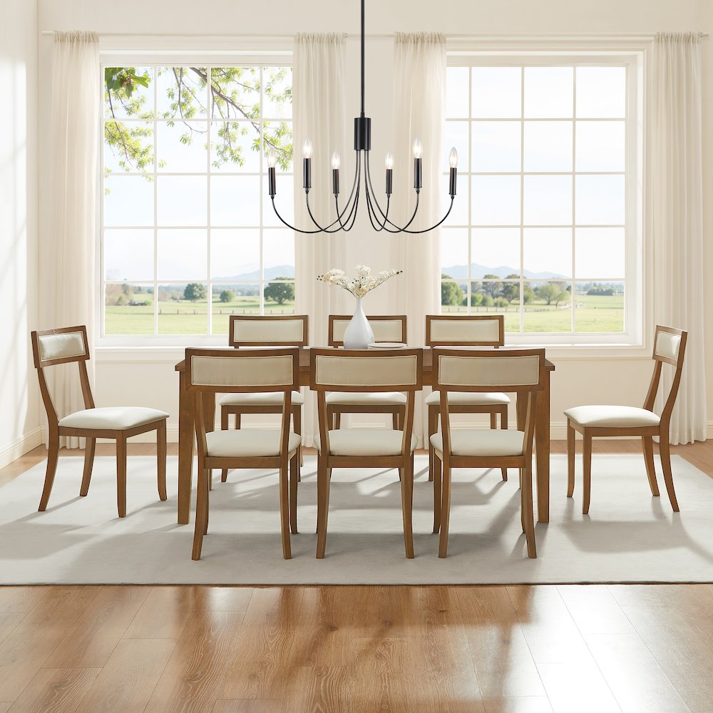 Alessia 9-Piece Dining Table Set For 8 - Table & 8 Chairs. Picture 6