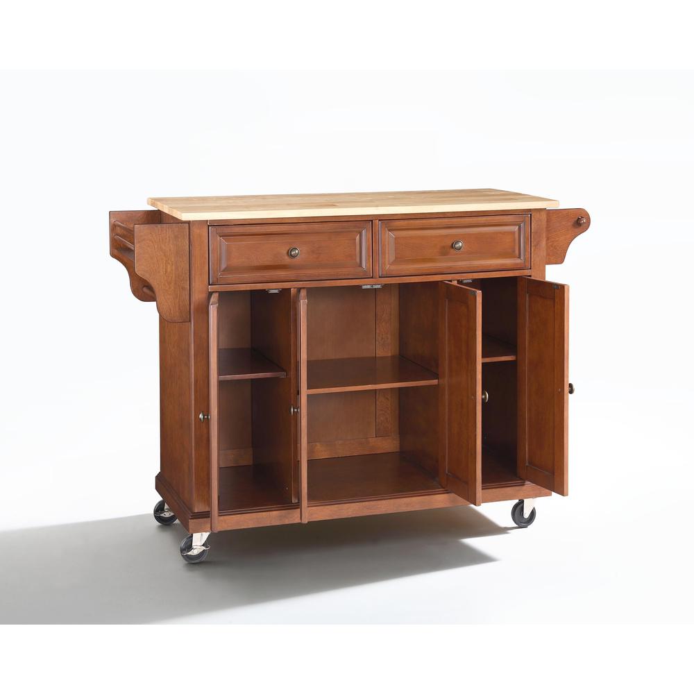 Full Size Wood Top Kitchen Cart. Picture 5