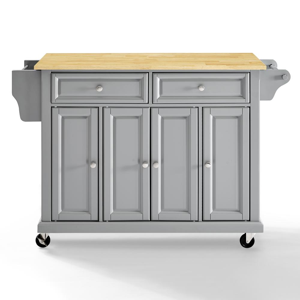 Full Size Wood Top Kitchen Cart. Picture 9