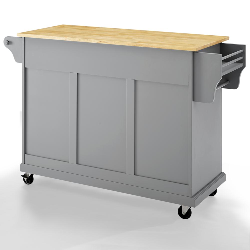 Full Size Wood Top Kitchen Cart. Picture 10