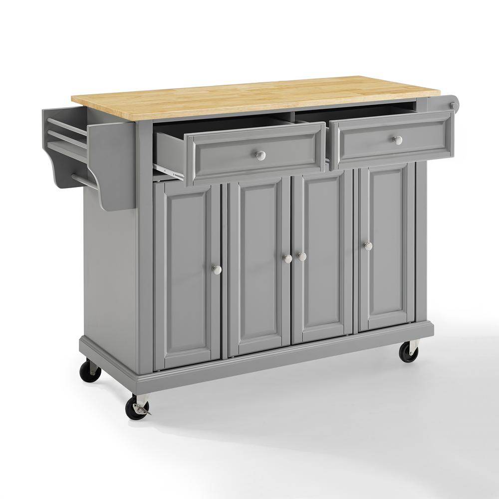 Full Size Wood Top Kitchen Cart. Picture 13