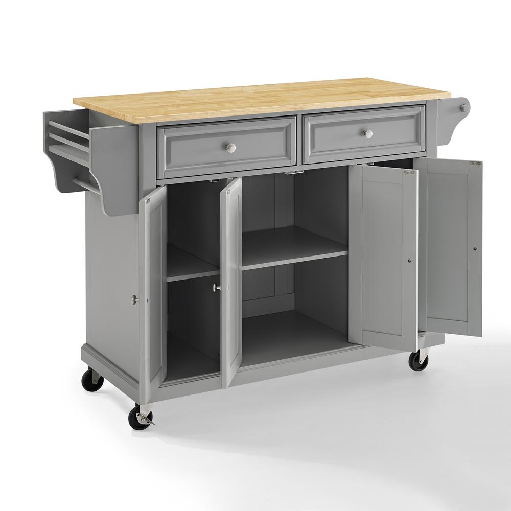 Full Size Wood Top Kitchen Cart. Picture 14