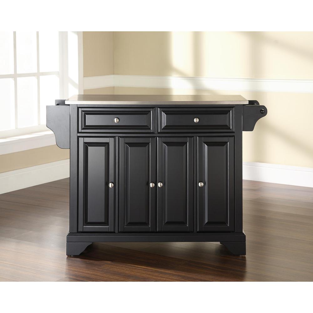 Lafayette Stainless Steel Top Full Size Kitchen Island/Cart. Picture 1